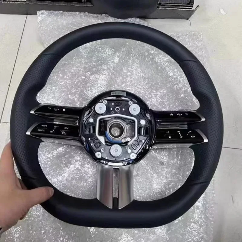 Фото Для Mercedes-Benz A-класса, E-класса, ML, GL, G-класса, S-класса: рулевое колесо из карбона, изготовленное на заказ, с кожаными аксессуарами №2