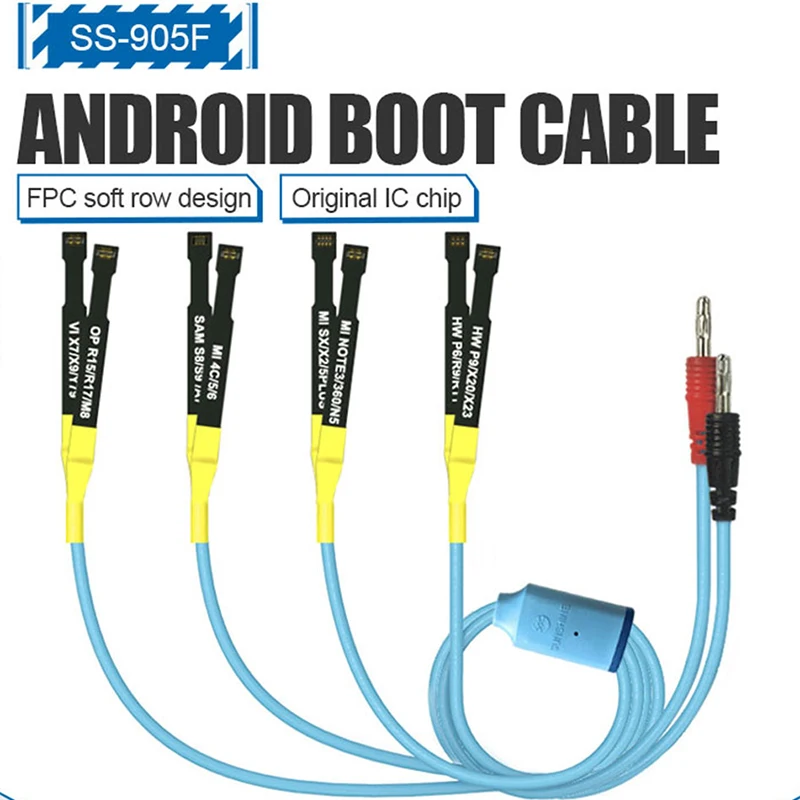 SUNSHINE SS-905F Android Simple Power-On Cable Mobile Phone DC Power Test Cable Is Suitable For HW/MI/OP/VI Mainstream Models