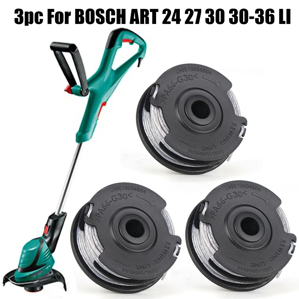 

3 шт., катушки для триммера BOSCH ART 24 27 30-36, 18/1,6 мм