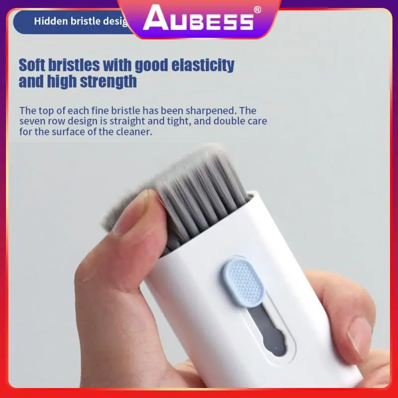 

7-in-1 Keyboard Cleaner Set Earbuds Cleaning Pen Keycap Puller Mobile Phone Dust Brushes Brush Kit Computer Keyboard Cleaning