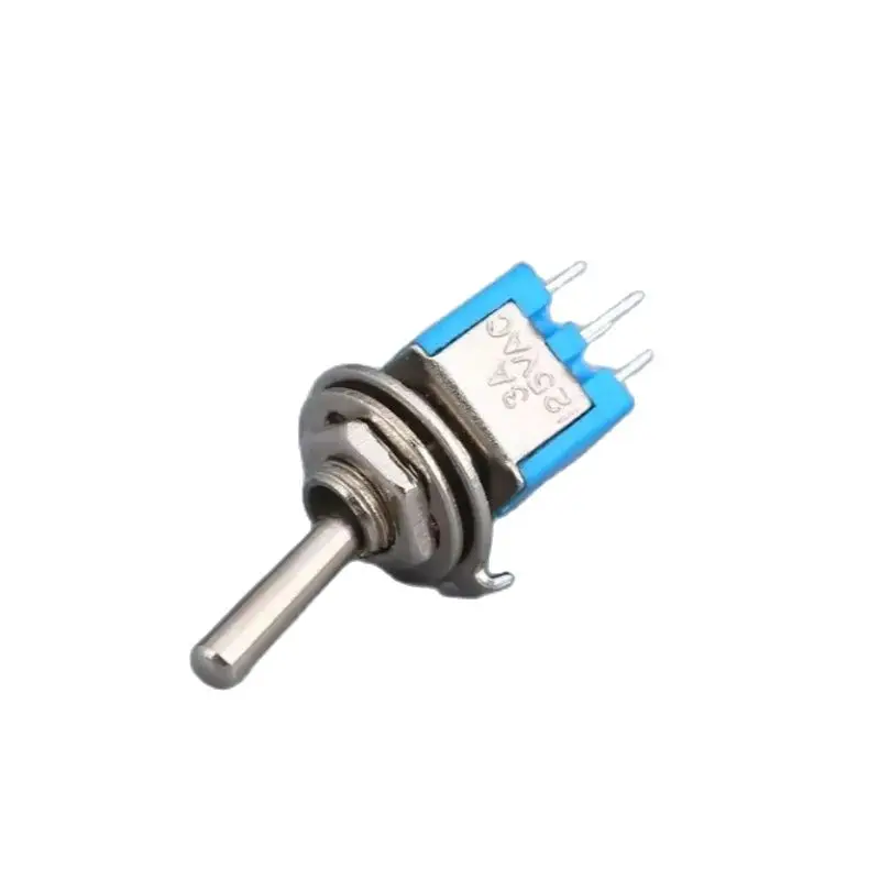 Φ 5 мм Вращающаяся головка клавишный выключатель 6 Pin P ON-ON DPDT