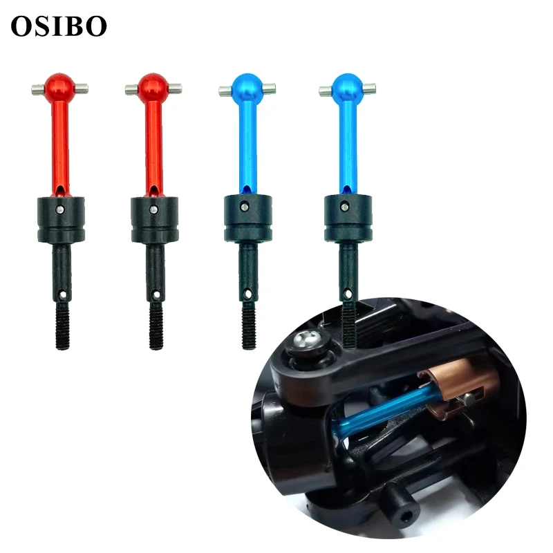 Металлический Универсальный приводной вал для радиоуправляемого автомобиля, 2 шт., CVD 53792 для Tamiya TT-01 TT01 TT-02 TT02 TA04 1/10, обновленные детали для радиоуправляемого автомобиля