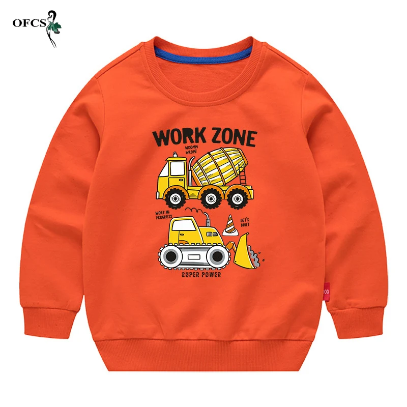 

Baby Long Sleeve Clothes Spring Children's Clothing Cartoon Print Boys & Girls Fashion Sweatshirt Thin Sweater Cotton Shirt 2-12