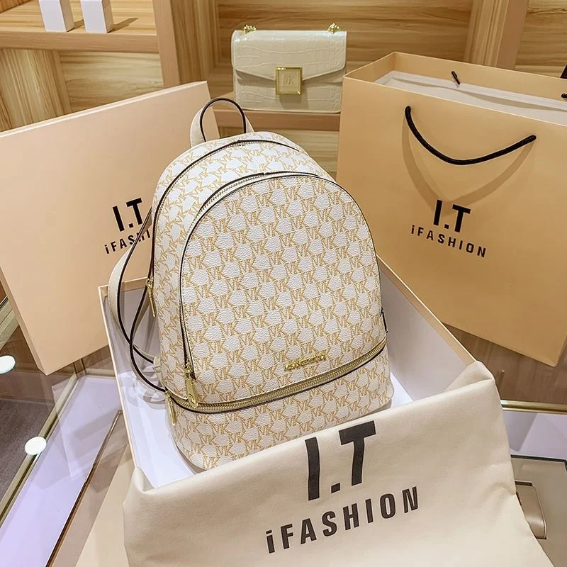 

leather genuine real Backpack schoolgirl 2023 new fashion autumn winter large capacity simple leisure travel schoolbag student b