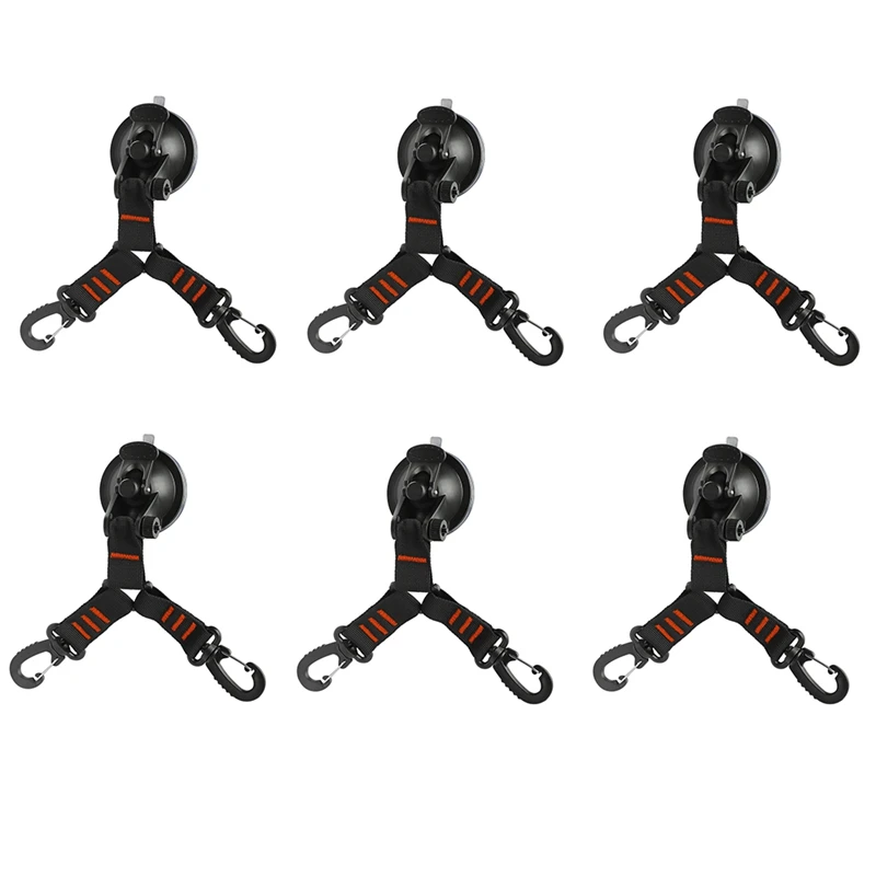 

6Pcs Outdoor Double-Headed Suction Cup Hook Camping Tent Sucker Travel Hiking Camping Tent Canopy Fixed Accessories