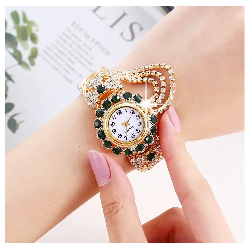 2021 Top Brand Luxury Rhinestone Bracelet Watch Women Watches Ladies Wristwatch Relogio Feminino Reloj Mujer Montre Femme Clock