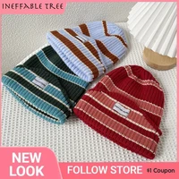 ins winter hats for women men knitted beanie bonnet thick warm casual kids winter skuil cap gorra mix color accessories