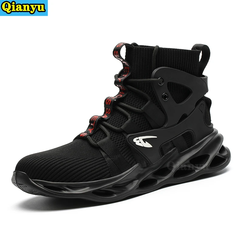

New Safety Work Boots Steel Toe Safety Shoes Men Women Lightweight Work Sneakers Industrial Work Shoes Anti-puncture Socks