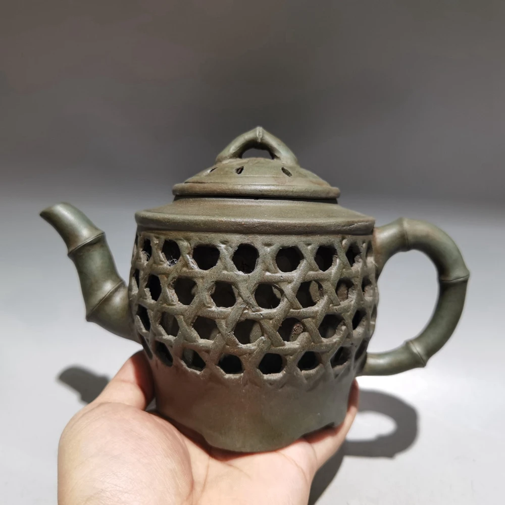 

Chinese Yixing Zisha Clay Teapot Hollow Pot Chen Mingyuan 320ml