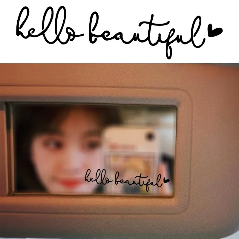 Зеркальная наклейка Hello Beautiful