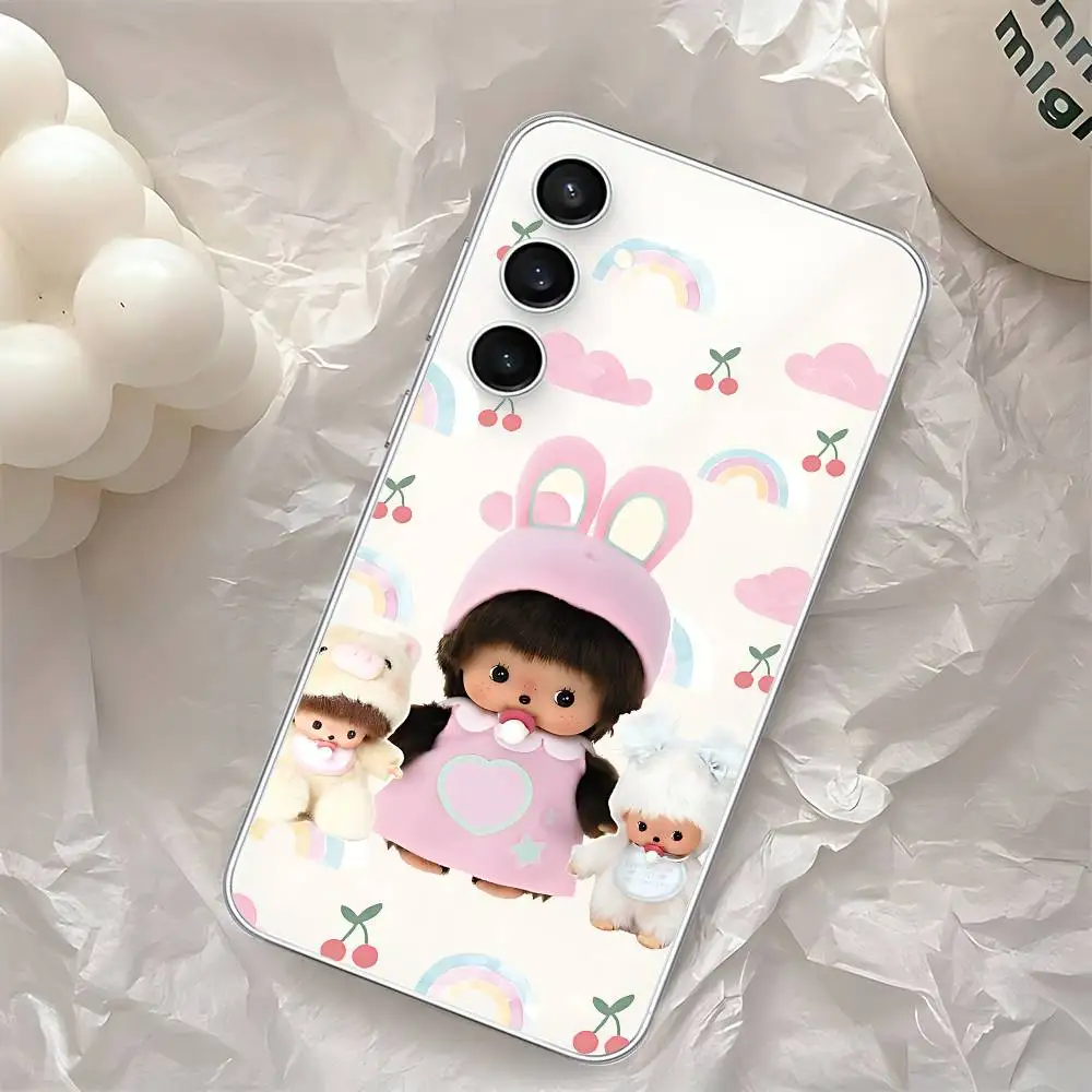 Милый чехол для телефона M-monchichiS Kawaii для Samsung Galaxy S25 S24 S23 S22 S21 FE Ultra Plus A32 A53 A13 A31, мягкий чехол (art.: 3920d4e83cb0e) - 3920d4e83cb0e
