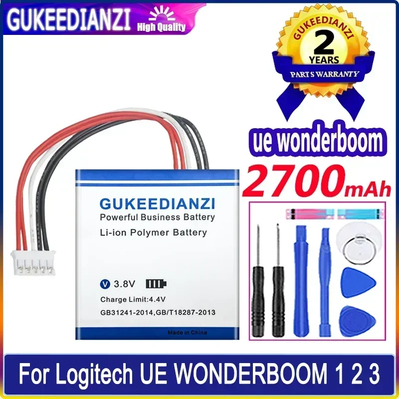 Аккумуляторная батарея 2700 мАч для Logitech UE WONDERBOOM 1 2 3 Bluetooth-динамик 360 °