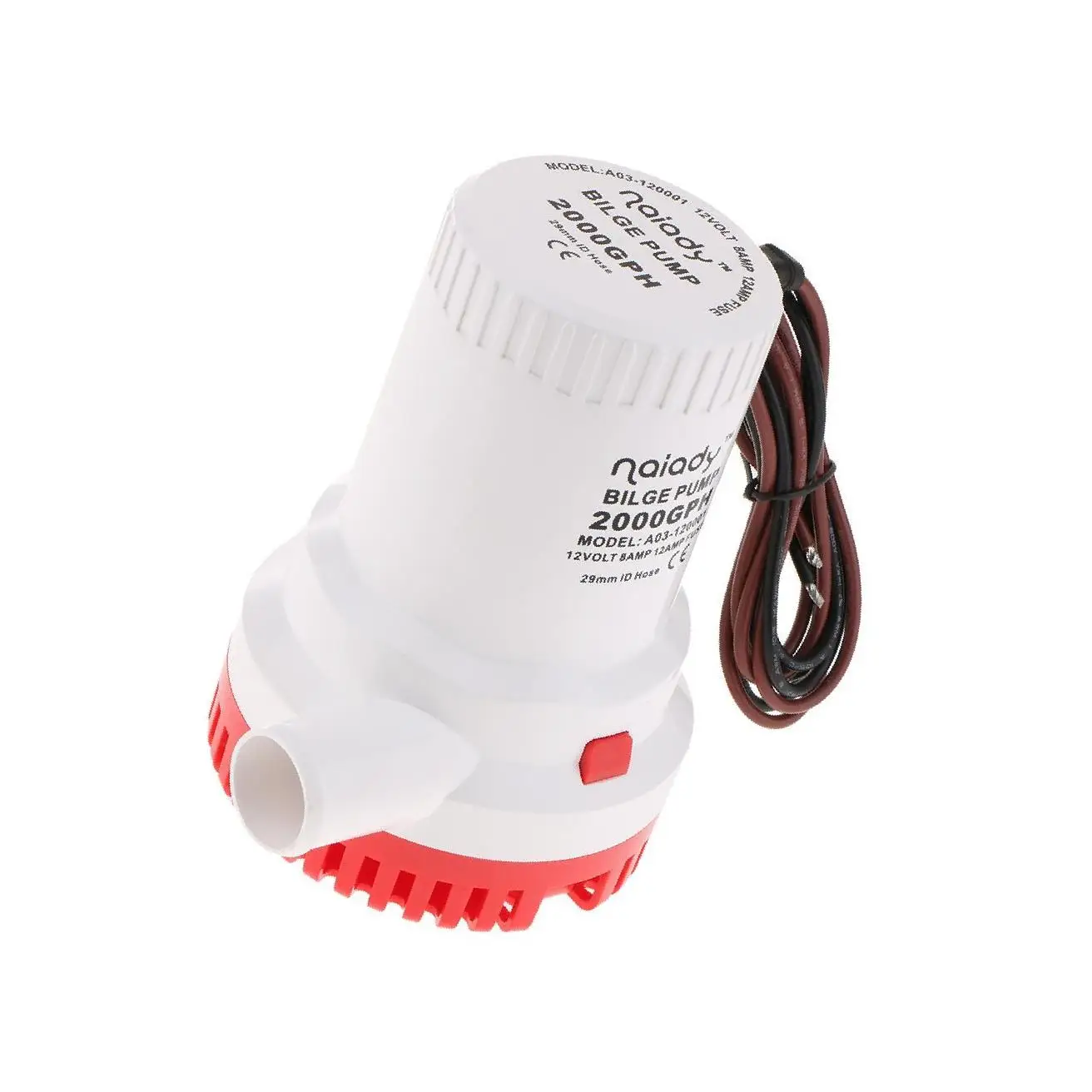 

12V 2000GPH Submersible Bilge Pump for Marine Boat Electric RV