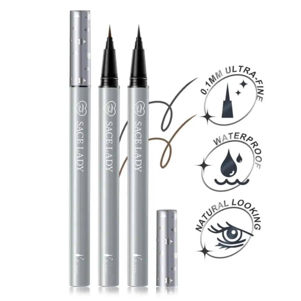 

Black Brown Eyebrow Pen Liquid Eyeliner Waterproof Natural Eyebrow Enhancer Eyeliner Pen Multi-use Pen Beauty Cosmetics