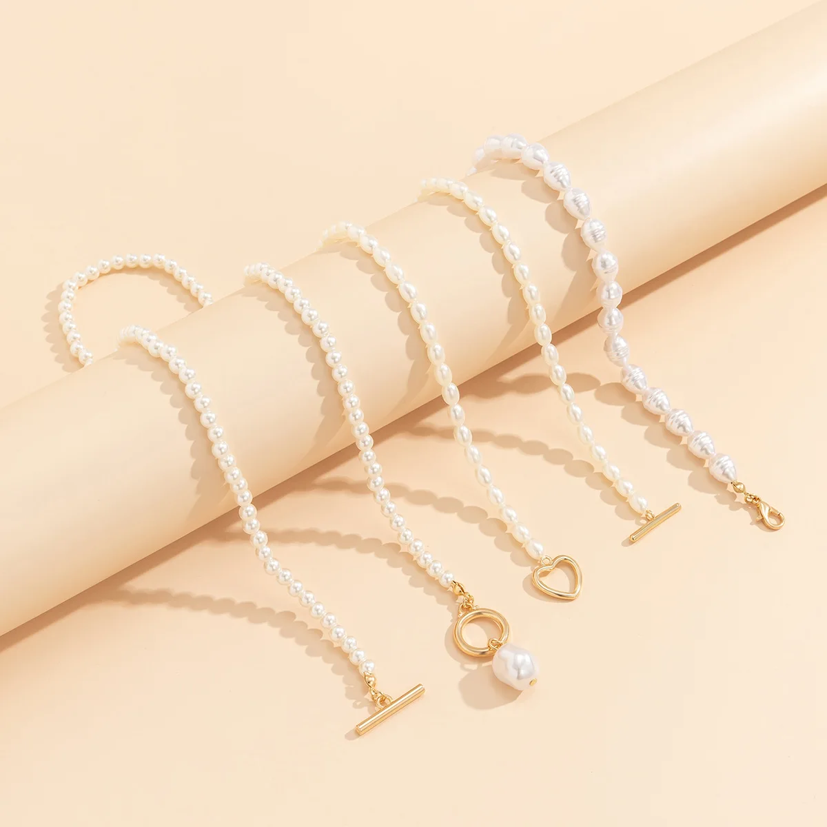 2022 модное многослойное ожерелье с имитацией жемчуга для женщин жемчужиной в