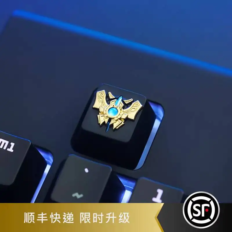 Фото Механическая клавиатура LOL League Of Legends Strongest King, игровые аксессуары, металлические комплектующие из цинкового алюминиевого сплава №2