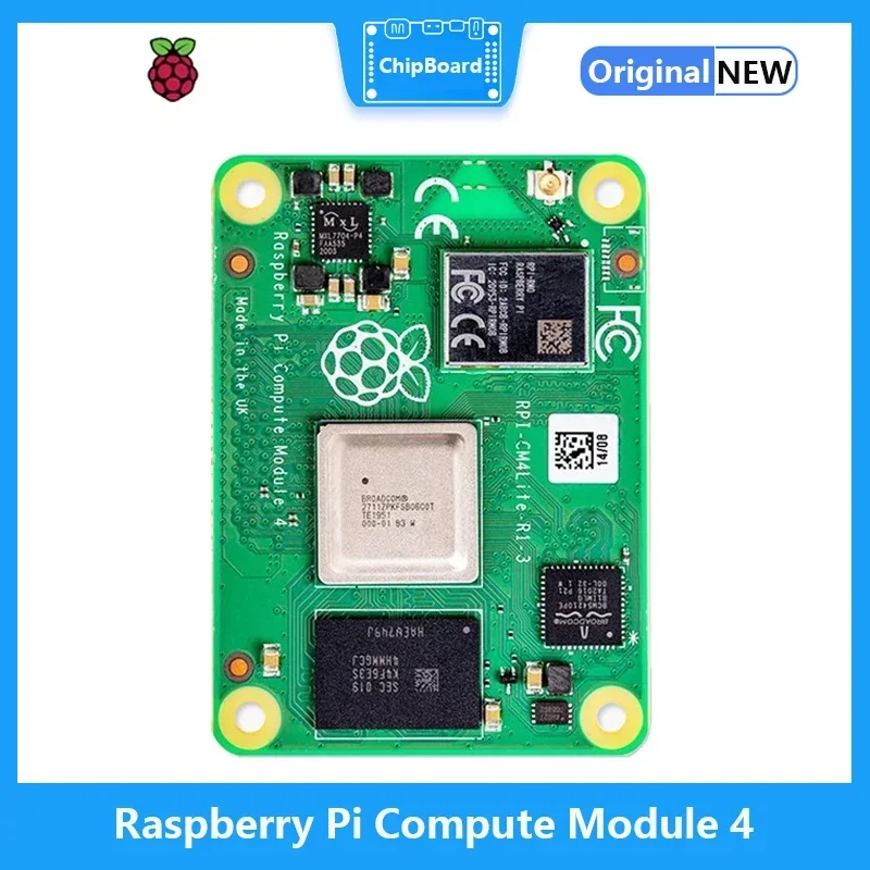 Raspberry Pi CM4 с поддержкой Wi-Fi Bluetooth — 1 ГБ/2 ГБ/4 ГБ/8 ГБ ОЗУ и хранилище eMMC (8 ГБ/16 ГБ/32 ГБ)