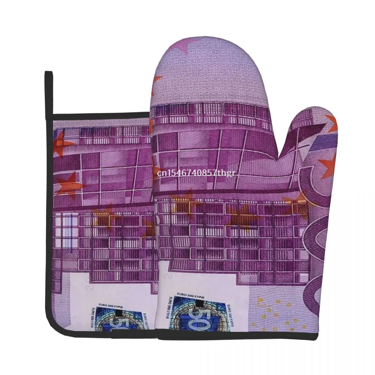 

Кухонные перчатки с узором euro$, изоляционные перчатки для приготовления пищи, микроволновки, перчатки для выпечки, барбекю, духовки