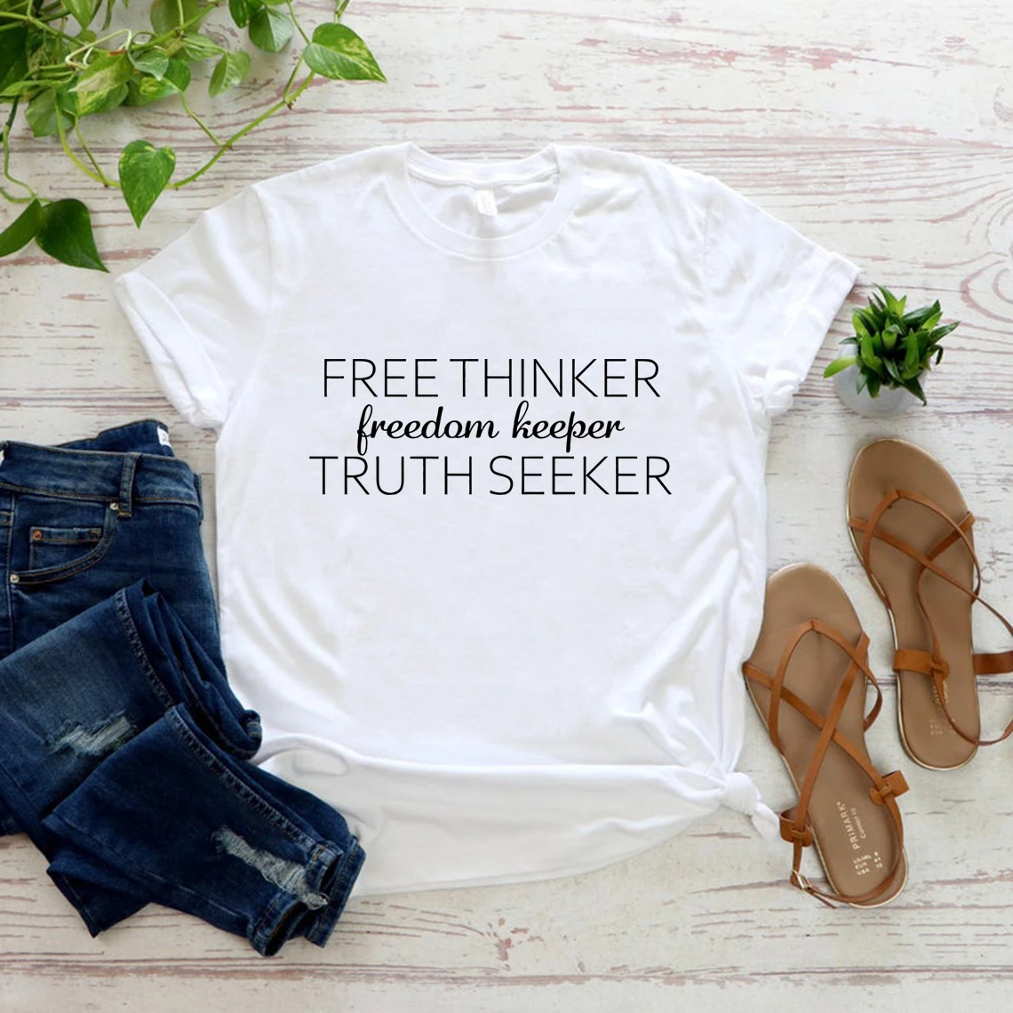 

Free Thinker Freedom Keeper Truth Seeker Shirt Medical Freedom T Shirt Conservative Tee Medical Freedom Tshirts Woman T-shirts