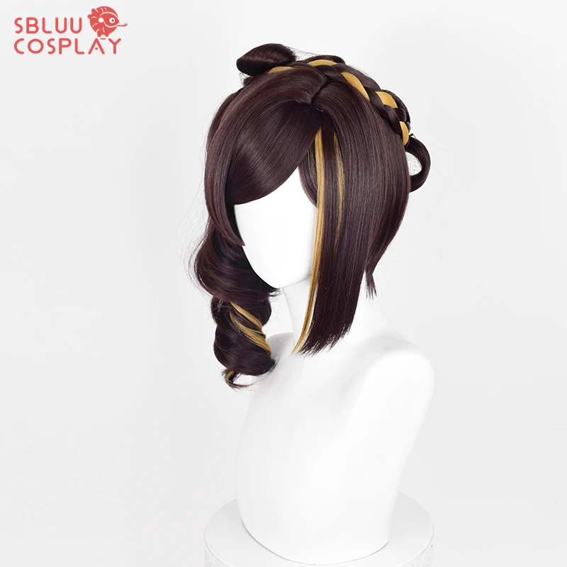 Фото Парик для косплея SBluuCosplay Genshin Impact Chiori, разноцветный, износостойкий, синтетический, аксессуар для Хэллоуина №2