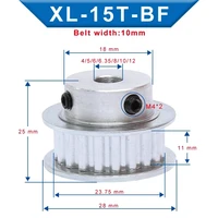 xl 15t timing pulley bore 4566 357816 mm teeth pitch 5 08mm aluminum pulley wheel teeth width 11mm for 10mm xl timing belt