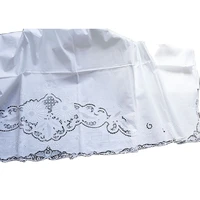pastoral lace 100cotton white tablecloth hand embroidery table cover cloth kitchen christmas wedding party home new year decor