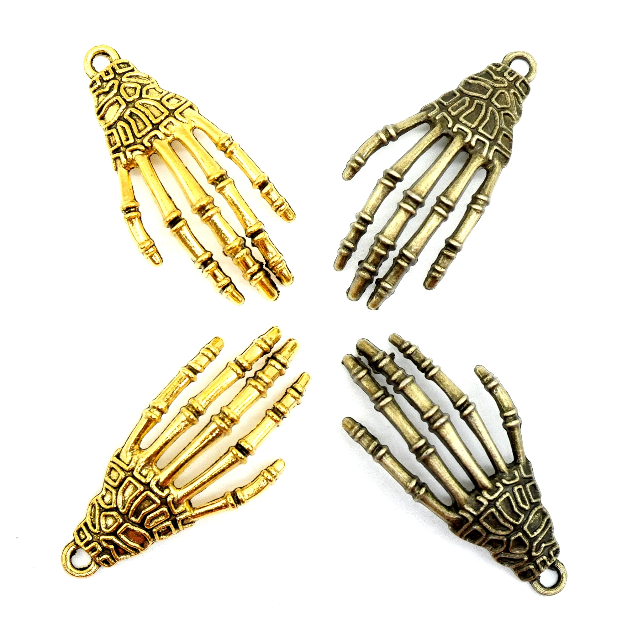 

25 шт./лот 16*22*2 мм Бесплатная доставка Модные двухцветные Подвески в виде ладони из сплава ювелирные изделия Подвески фурнитура для Хэллоуин...