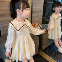 girl dress%c2%a0kids skirts spring summer cotton 2022 apricot flower girl dress party evening gown gift comfortable children clothing