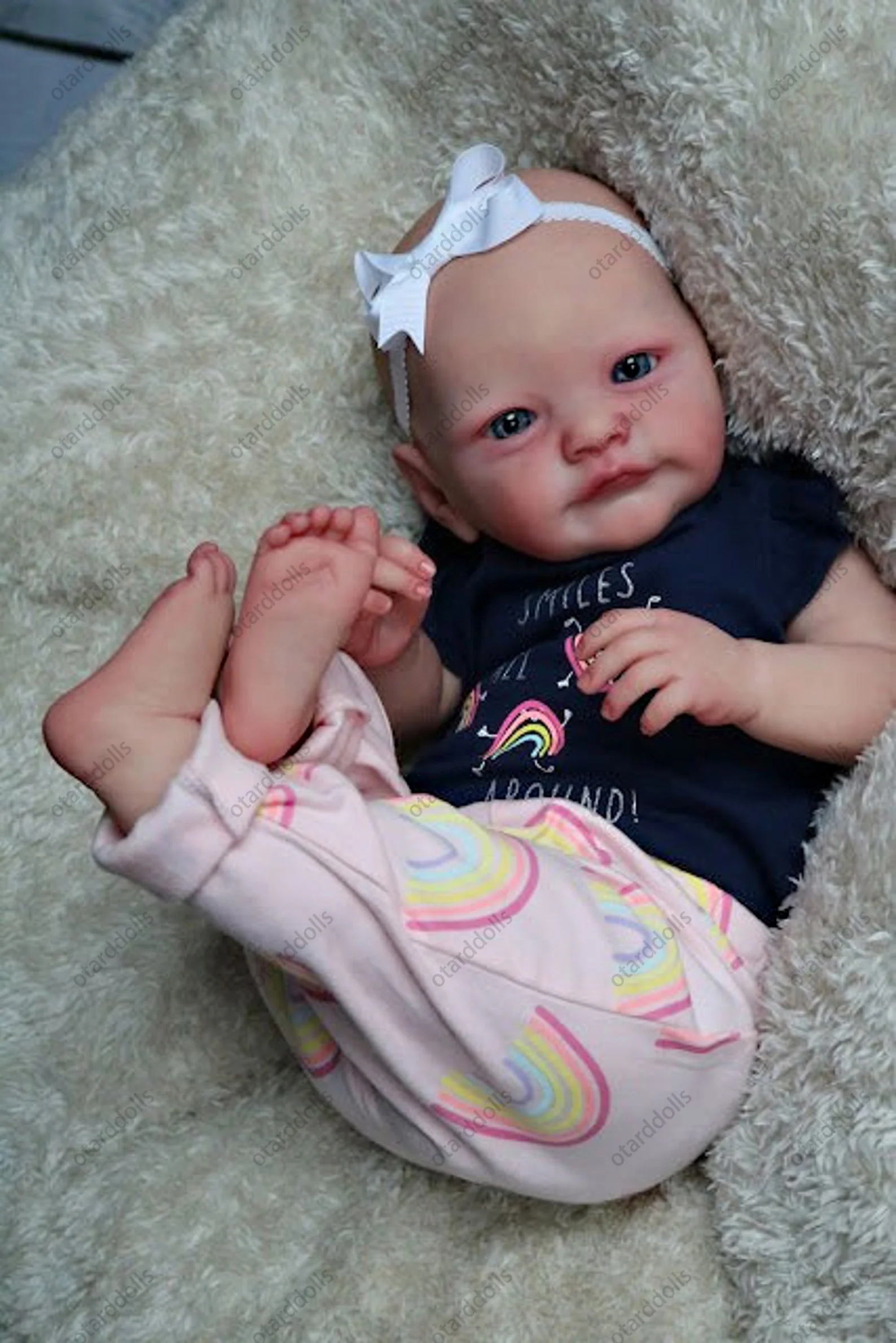 22-дюймовые окрашенные реалистичные куклы для новорожденных Lindo Bebe детей