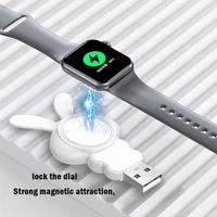 usb magnetic wireless charger dock for apple watch series 7 654se32 mini rabbit iwatch accessories portable charging cable