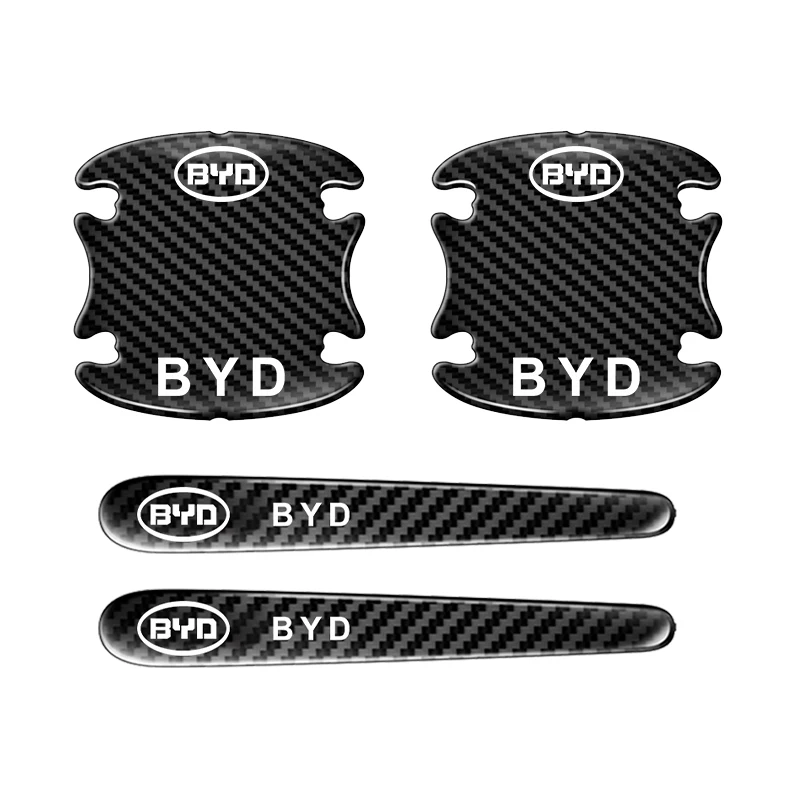 Защита от царапин на дверную ручку автомобиля из углеродного волокна для Volvo V50 Fh