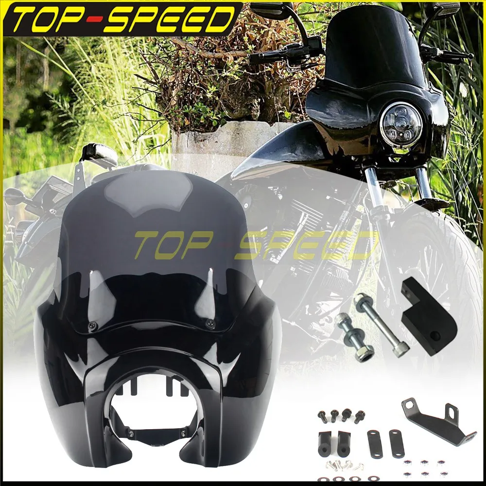 Фасветильник на голову для клуба 5 75 дюйма 5-3/4 экран 12 дюймов Harley Dyna Softail Street Bob Low