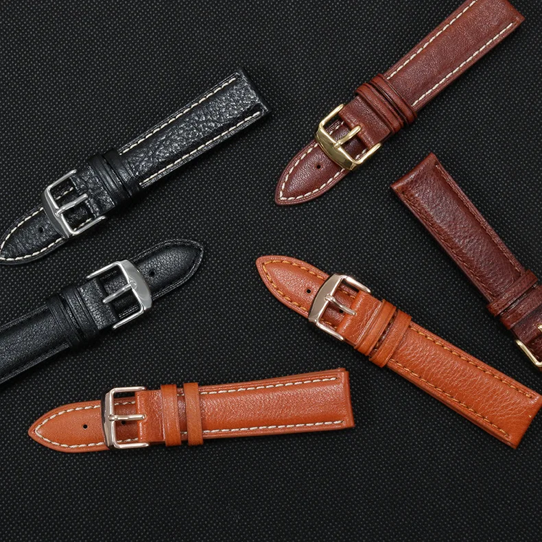 

Ремешок из телячьей кожи для часов, браслет с пряжкой из нержавеющей стали для часов серии Rolex Tudor, 18/20/22 мм