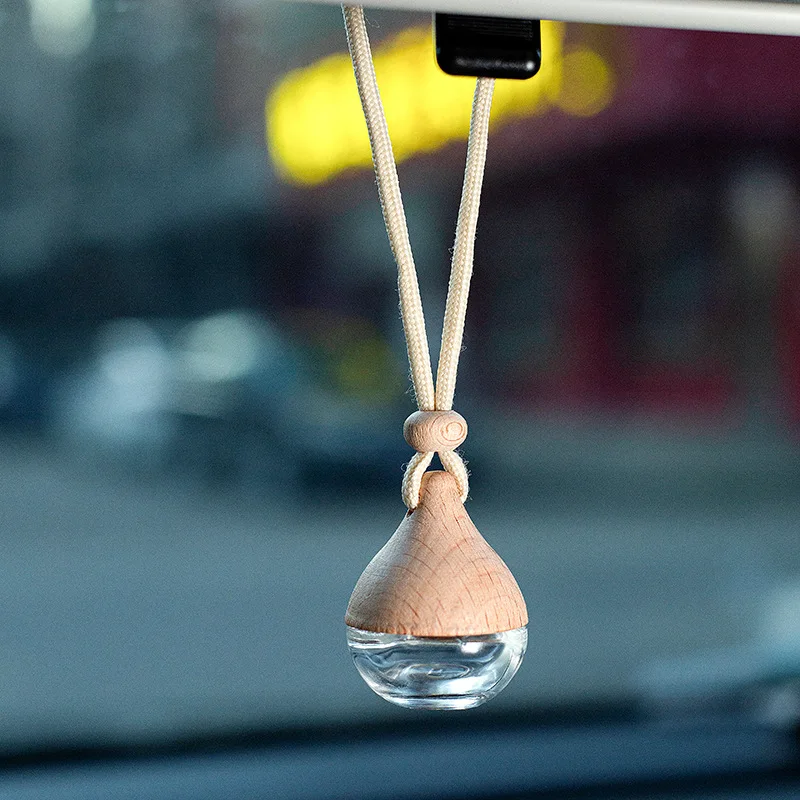 Car Perfume Bottle Water Drop Perfume Bottle Pendant Car Pendant Pendant Car Interior Fragrance High-end Fragrance Empty Bottle