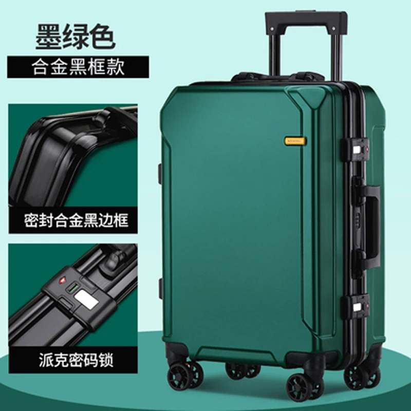 

SOLI2 men women cabin suitcase Travel Luggage New fashion trend suitcase trolley case aluminum frame S14280-S14290