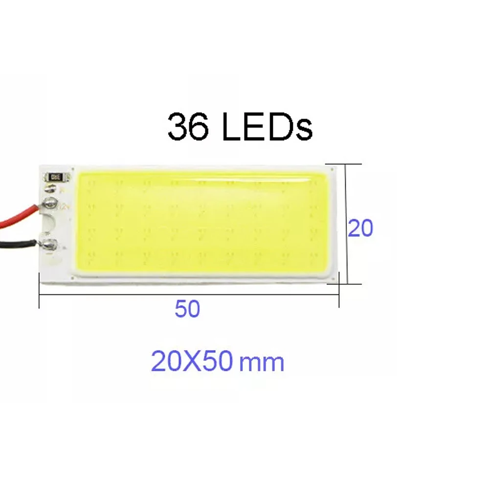 

COB Панели Свет с сопротивлением 16 / 24 / 36 / 48LED Декоративные автомобильные огни Белая крыша Холодный синий Автомобильный ледяной автомобиль 12V Комплект