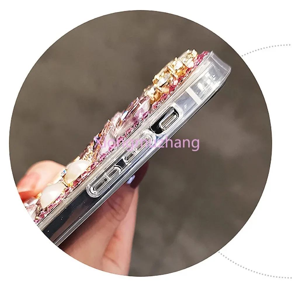 Роскошный чехол со стразами на заказ блестящий для Samsung Note 20 Ultra 10 Pro 9 Galaxy F15 F14 F12 F62