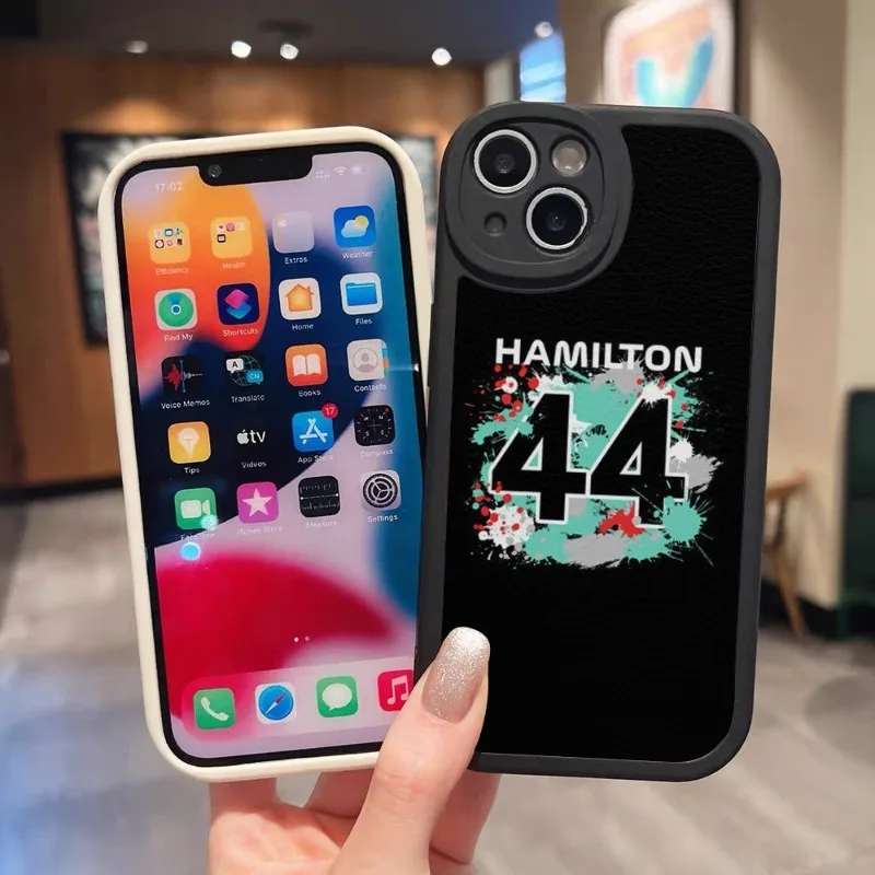 Чехол для телефона Льюис Гамильтон 44 дюйма черный кожаный чехол IPhone 13 11 14 12 Pro Max Mini