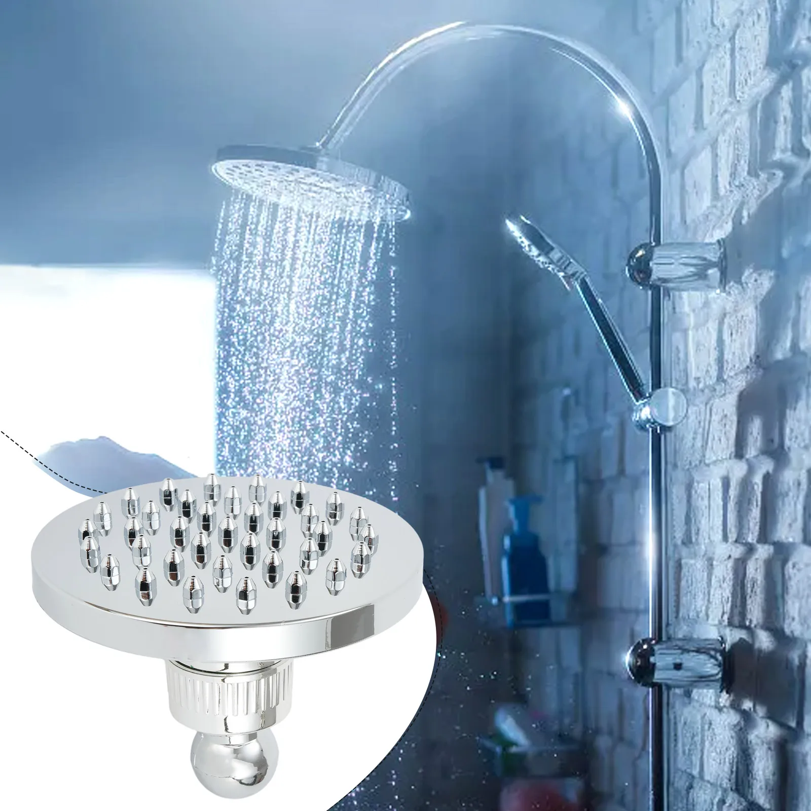 

4 Inches Shower Head High Quality Water Saving Shower Top Sprayer Plastic Top Spray Shower Head Bathroom Accessories