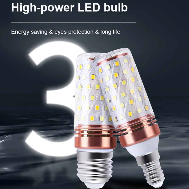 Led Bulb E14 E27 220V 16W 24W 28W 40W  LED Corn Light Bulb for Wall Lamps SMD 2835  AC85~265V LED Lighting For Home Decoration