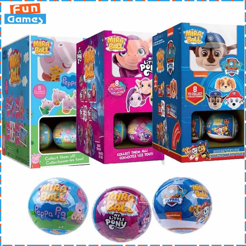 8 см плюшевая фигурка Свинка Пеппа аниме Miraball серии 3 в 1 кукла сюрприз Bilnd коробка