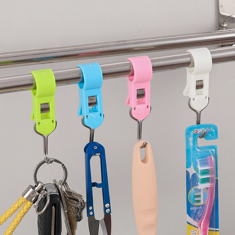 

Portable And Convenient Bathroom Clamp Corrosion Resistance Simple And Practical Hook Tool Strong Load-bearing Capacity Clamp