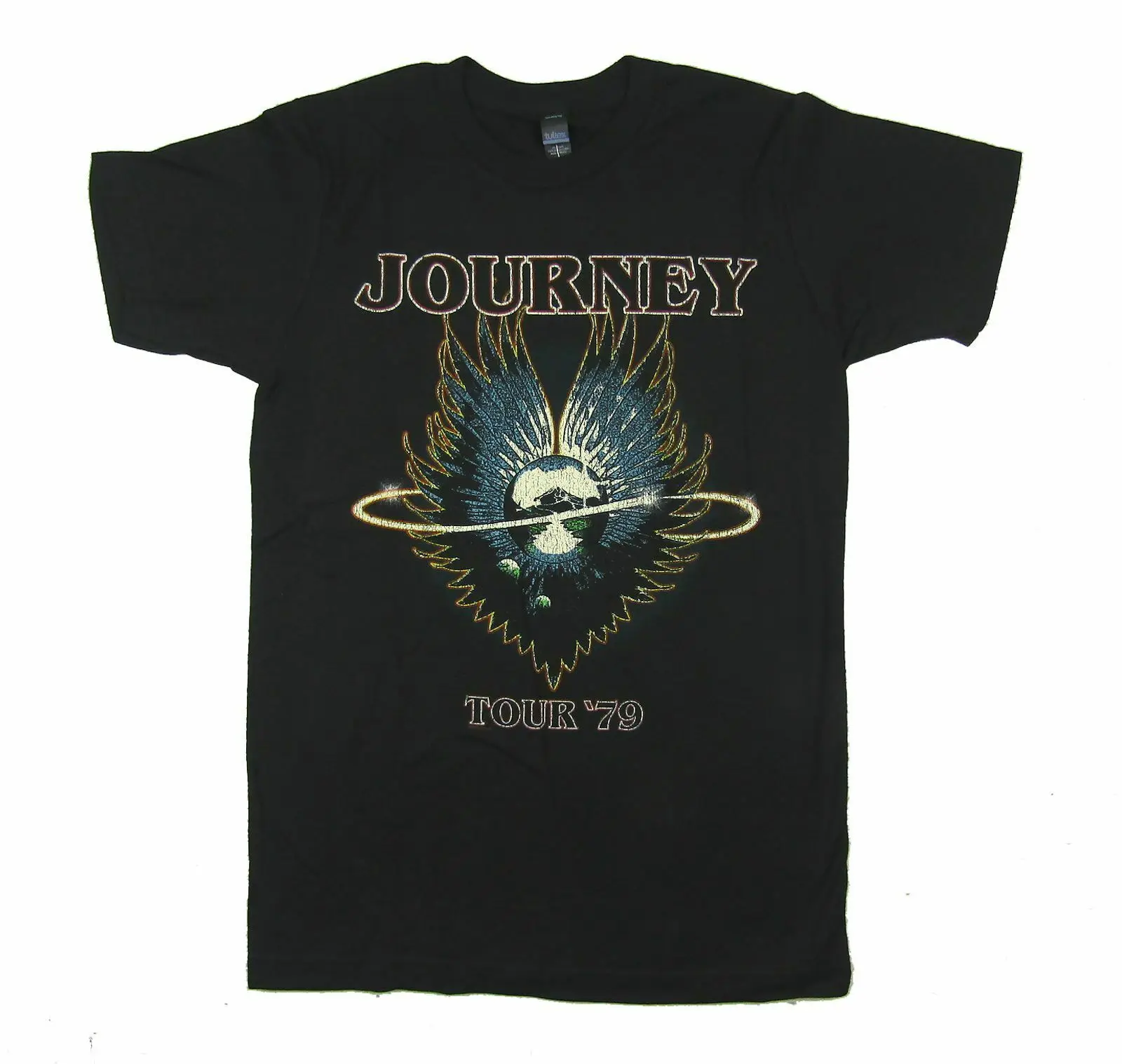 

Journey Winged Sphere Evolution Tour 1979 Black T Shirt New