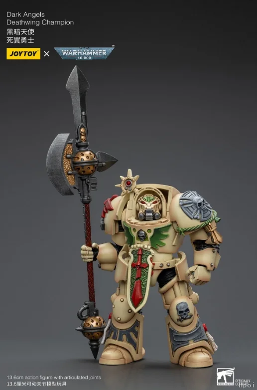 Фото Фигурки JOYTOY Warhammer 40K Dark Angels Deathwing Strikemaster, Deathwing Champion, Deathwing Ancient, масштаб 1/18, игрушки, модели №5
