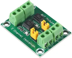 2CH Optocoupler PC817 2 Channel Isolation Board Voltage Converter Adapter Module 3.6-30V Driver Photoelectric Isolated Module