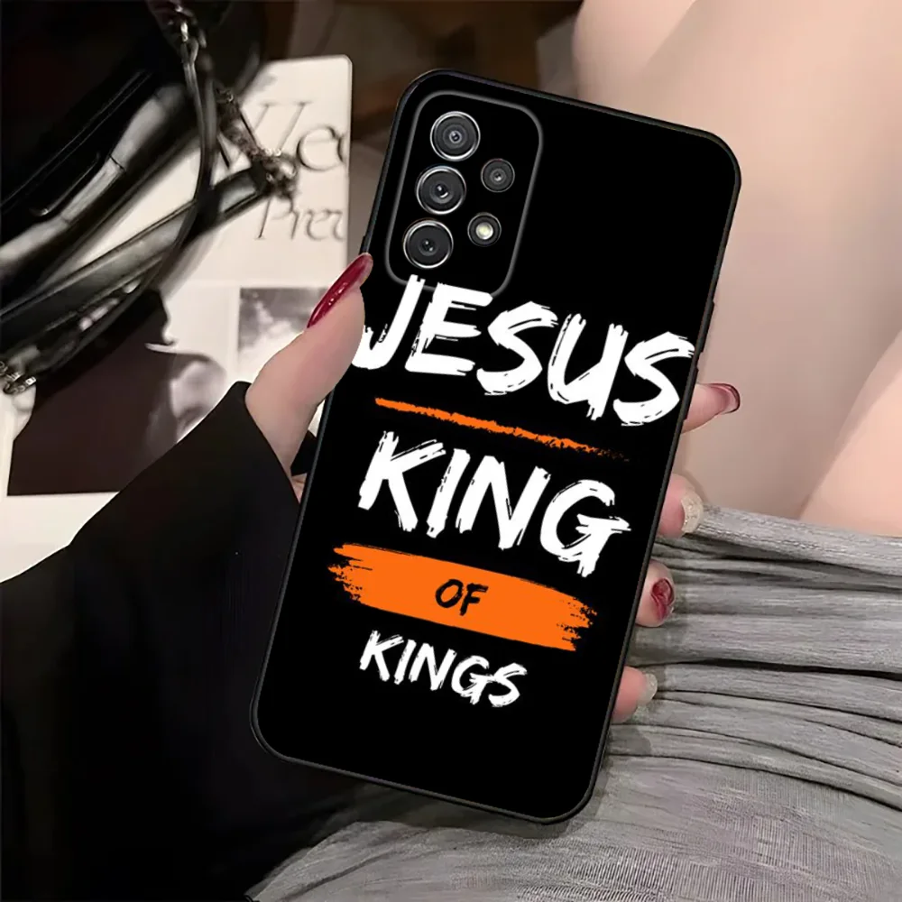 Чехол для телефона F-Faith с изображением Иисуса и слов Samsung Galaxy A13 21s 22 31 32 52 53 71 80 91