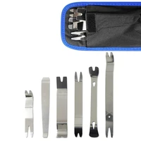car trim removal tools kit stainless steel metal disassembly pry set for dashboard door panels radio audio fasteners