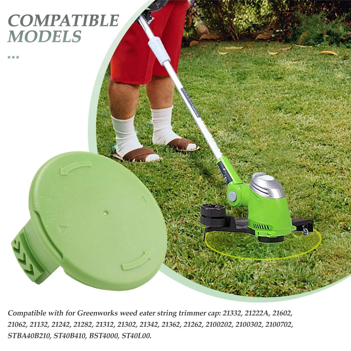 3 упаковки сменных крышек для катушек детали 3411546 A-6 Greenworks 21332 21342 24 В 40 80