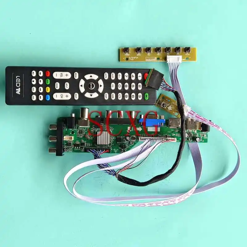 

DVB Digital LCD Monitor Controller Board Fit LTN173KT02 LTN173KT03 Kit 40 Pin LVDS 17.3" 1600*900 AV RF USB VGA HDMI-Compatible
