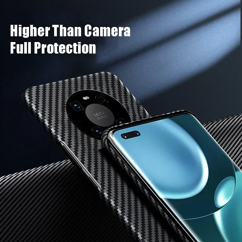 Фото Ультратонкий матовый чехол с текстурой углеродного волокна для Huawei P50 P40 Mate 40 30 Nova 9 SE 8 Honor 70 60 50 Mgic 4 3 Pro Жесткая задняя крышка №4